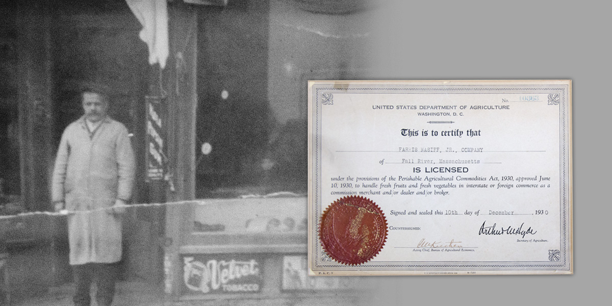 F Nasiff Jr first business license 1929